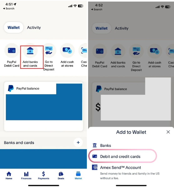 Add Banks and Cards’