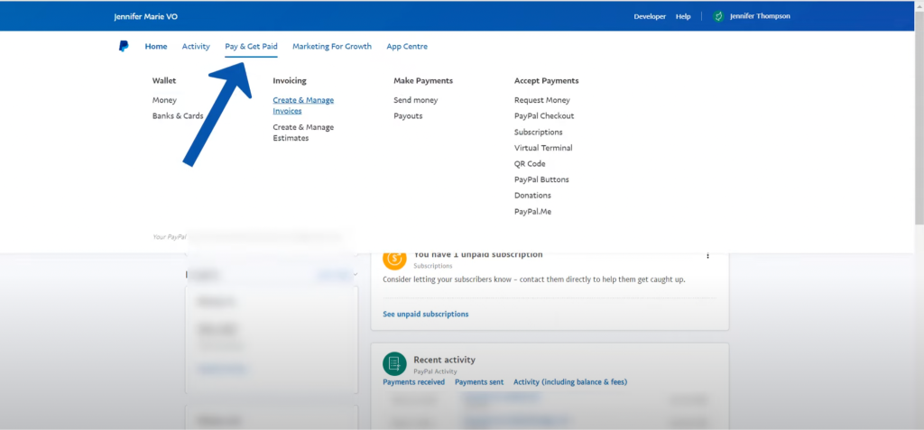Creating an Invoice