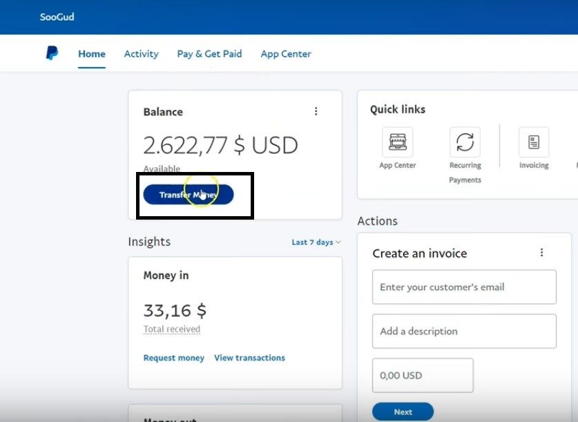 Withdraw From PayPal to Payoneer