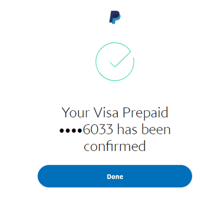 complete the verification process of your Paypal.
