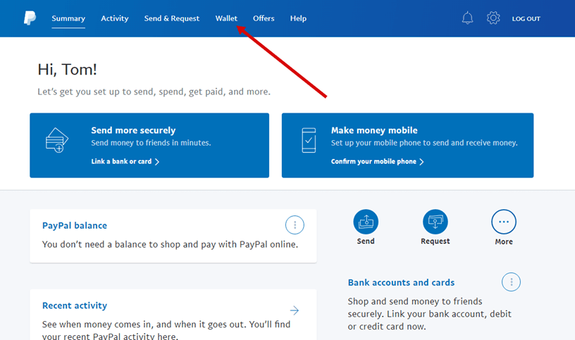 verify a PayPal account with a virtual credit card